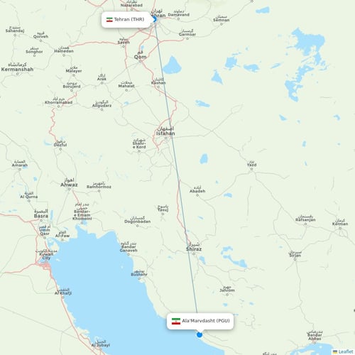 Map of Ala'Marvdasht