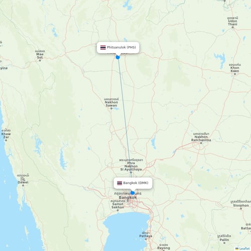 Map of Phitsanulok