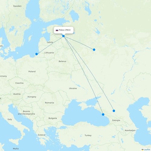 Map of Pskov