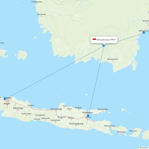 Map of Palangkaraya