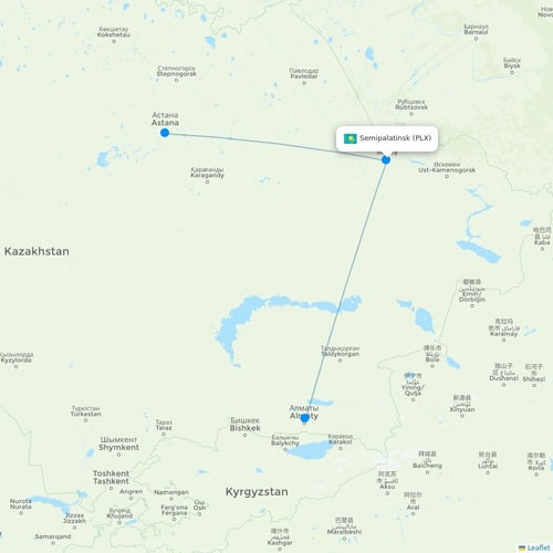 Map of Semipalatinsk
