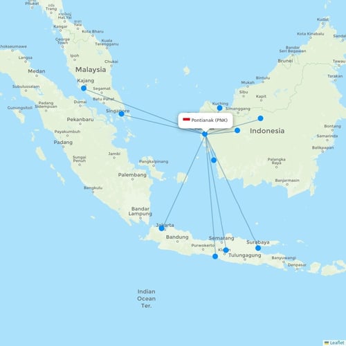 Map of Pontianak