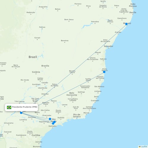 Map of Presidente Prudente