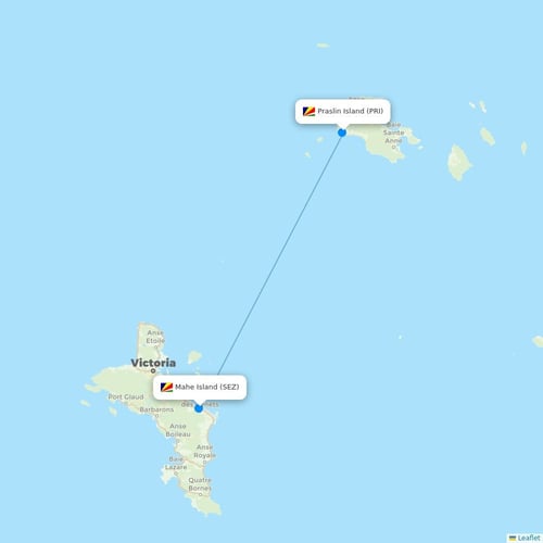 Map of Praslin Island