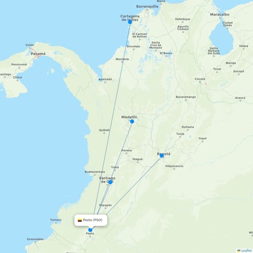 Map of Pasto