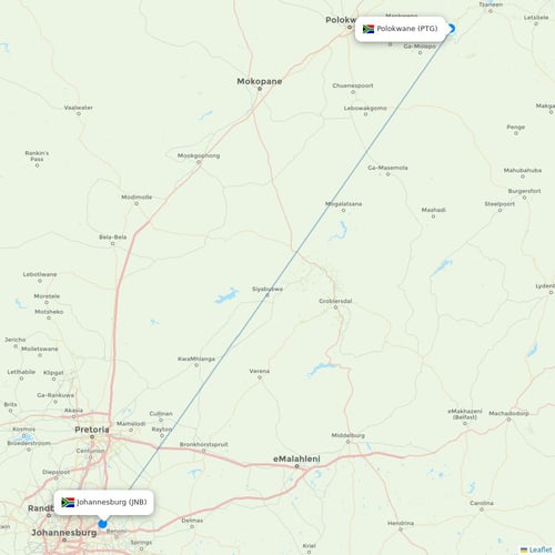 Map of Polokwane