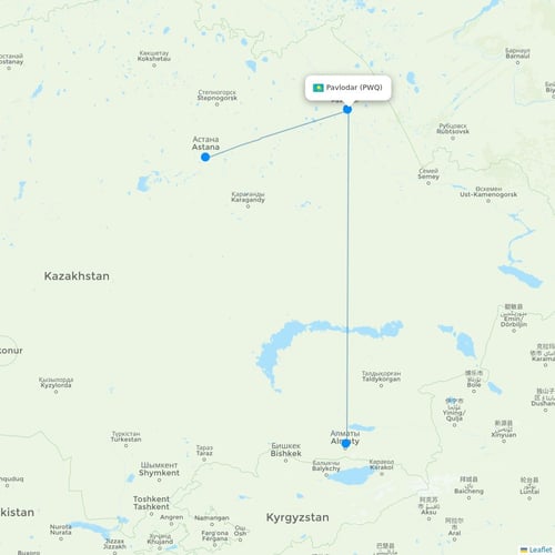 Map of Pavlodar