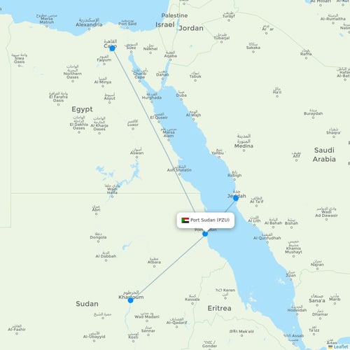 Map of Port Sudan