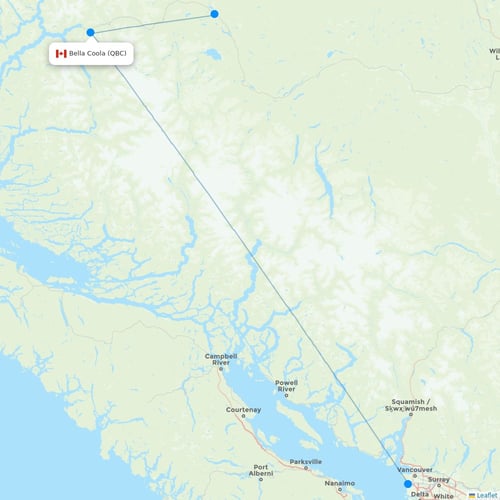 Map of Bella Coola