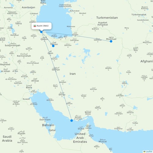 Map of Rasht