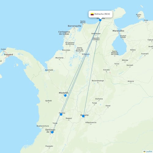 Map of Riohacha