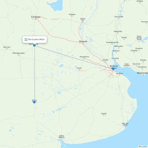 Map of Rio Cuarto