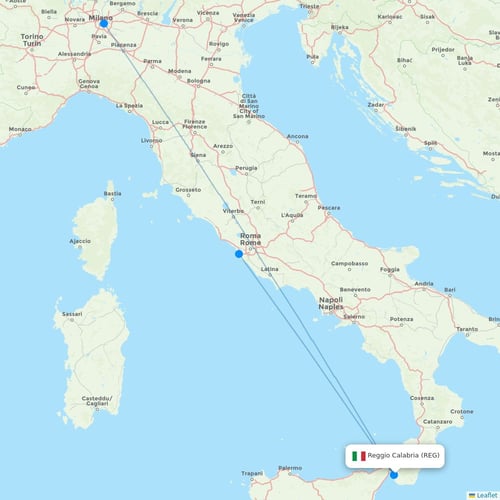 Map of Reggio Calabria
