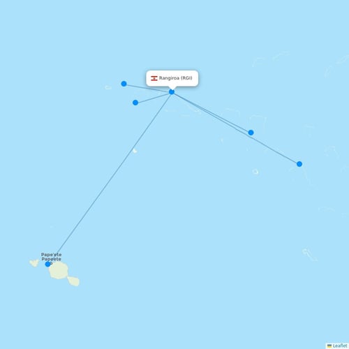Map of Rangiroa
