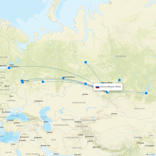 Map of Gorno-Altaysk