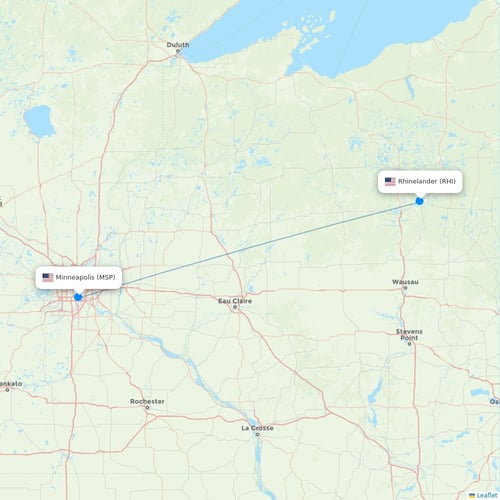 Map of Rhinelander