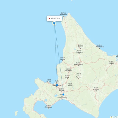 Map of Rishiri