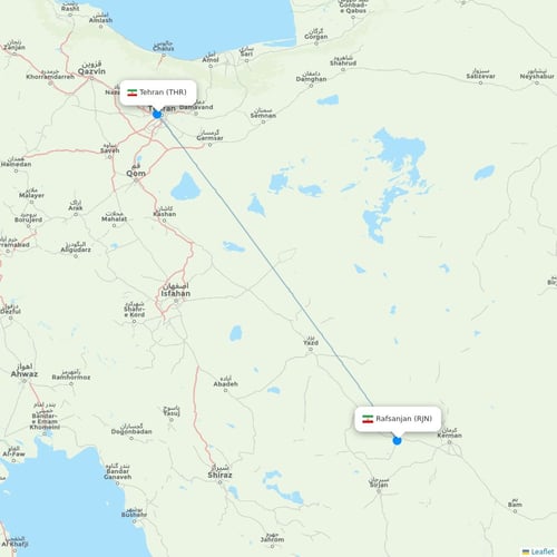 Map of Rafsanjan