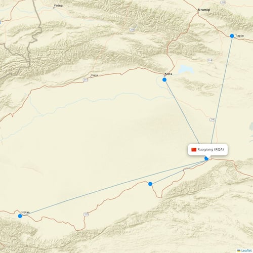 Map of Ruogiang
