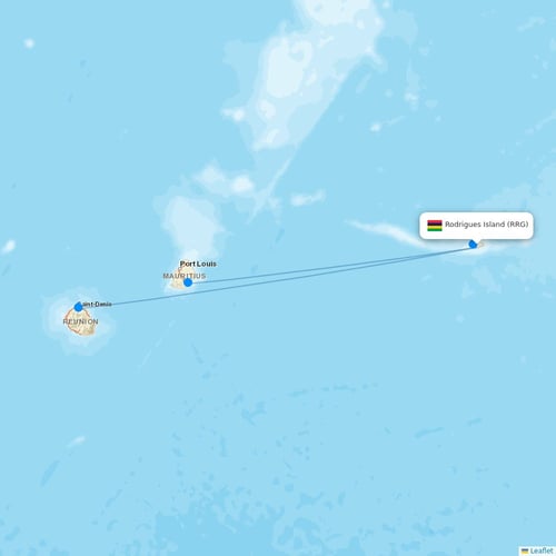 Map of Rodrigues Island