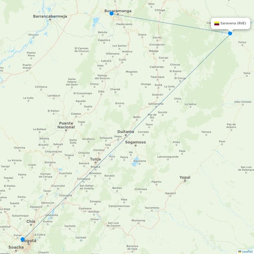 Map of Saravena