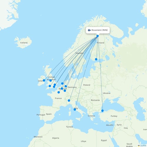 Map of Rovaniemi