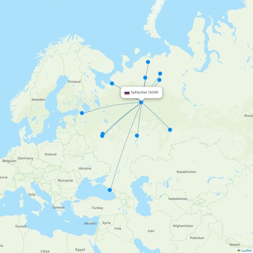 Map of Syktyvkar