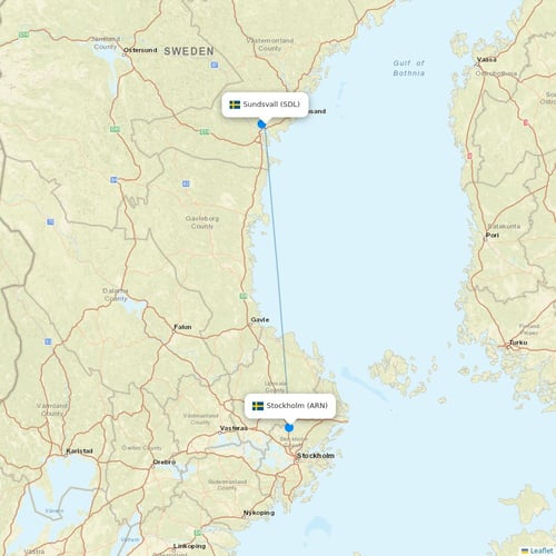 Map of Sundsvall