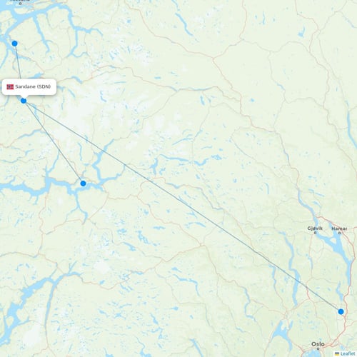 Map of Sandane
