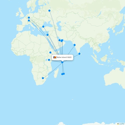 Map of Mahe Island