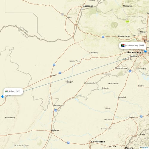 Map of Sishen