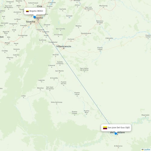 Map of San Jose Del Gua