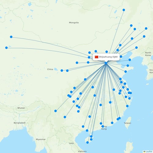 Map of Shijiazhuang