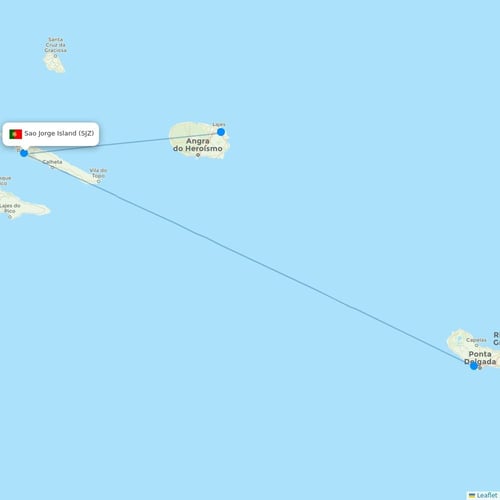 Map of Sao Jorge Island