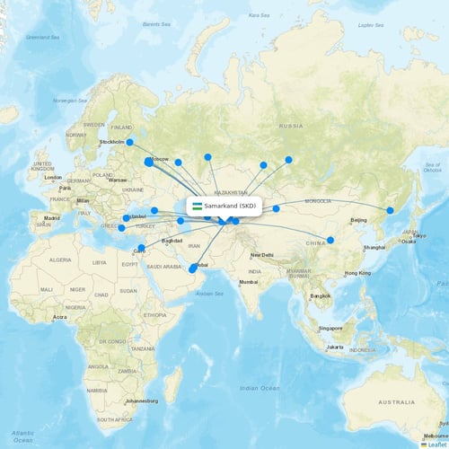 Map of Samarkand