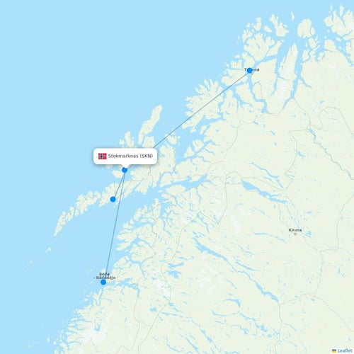 Map of Stokmarknes