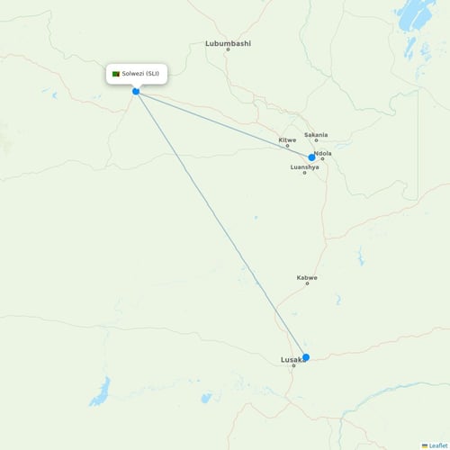 Map of Solwezi