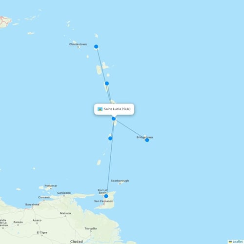 Map of Saint Lucia
