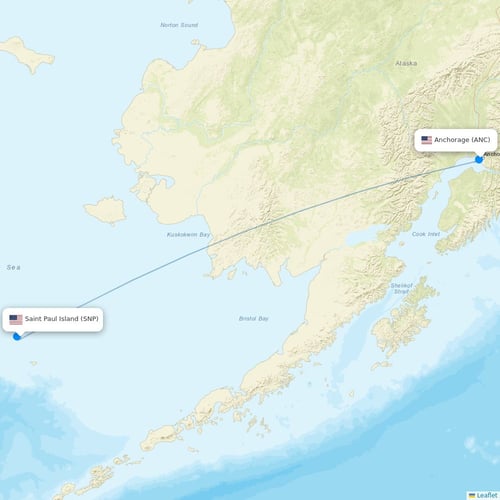 Map of Saint Paul Island
