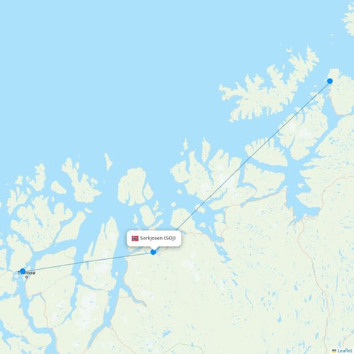 Map of Sorkjosen