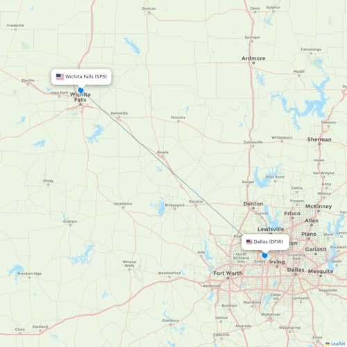 Map of Wichita Falls