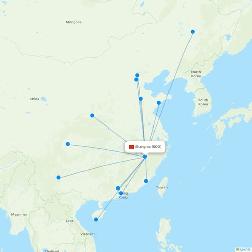 Map of Shangrao