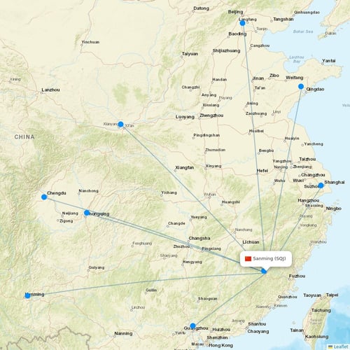 Map of Sanming