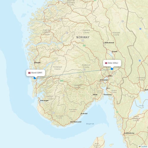 Map of Stord