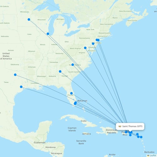 Map of Saint Thomas