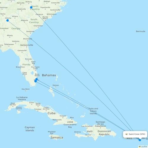 Map of Saint Croix