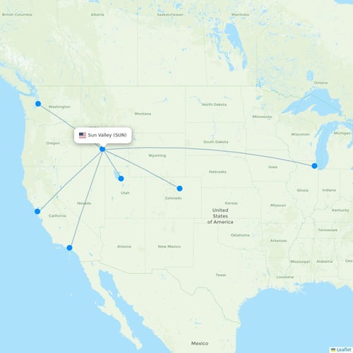 Map of Sun Valley