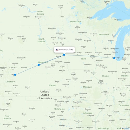 Map of Sioux City