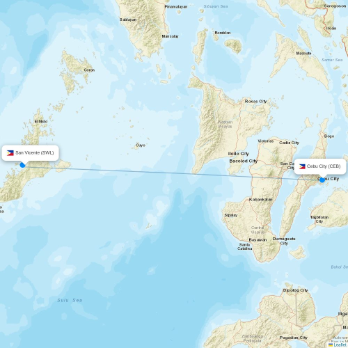 San Vicente (SWL) flight routes & destinations - Flight Routes