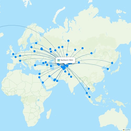 Map of Tashkent